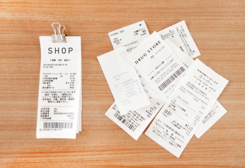 レシート保管